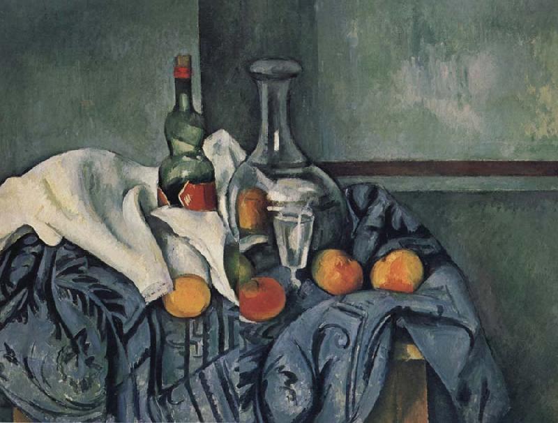 Paul Cezanne Nature mort a la Bouteille de Peppermint